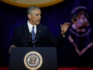 Tổng thống Obama xúc động nói lời cảm ơn vợ con luôn sát cánh