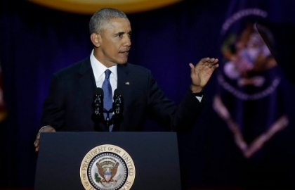 Tá»•ng thá»‘ng Obama xÃºc Ä‘á»™ng nÃ³i lá»i cáº£m Æ¡n vá»£ con luÃ´n sÃ¡t cÃ¡nh