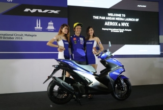 Valentino Rossi xuất hiện trong buổi há»p báo siêu xe ga NVX tại Malaysia